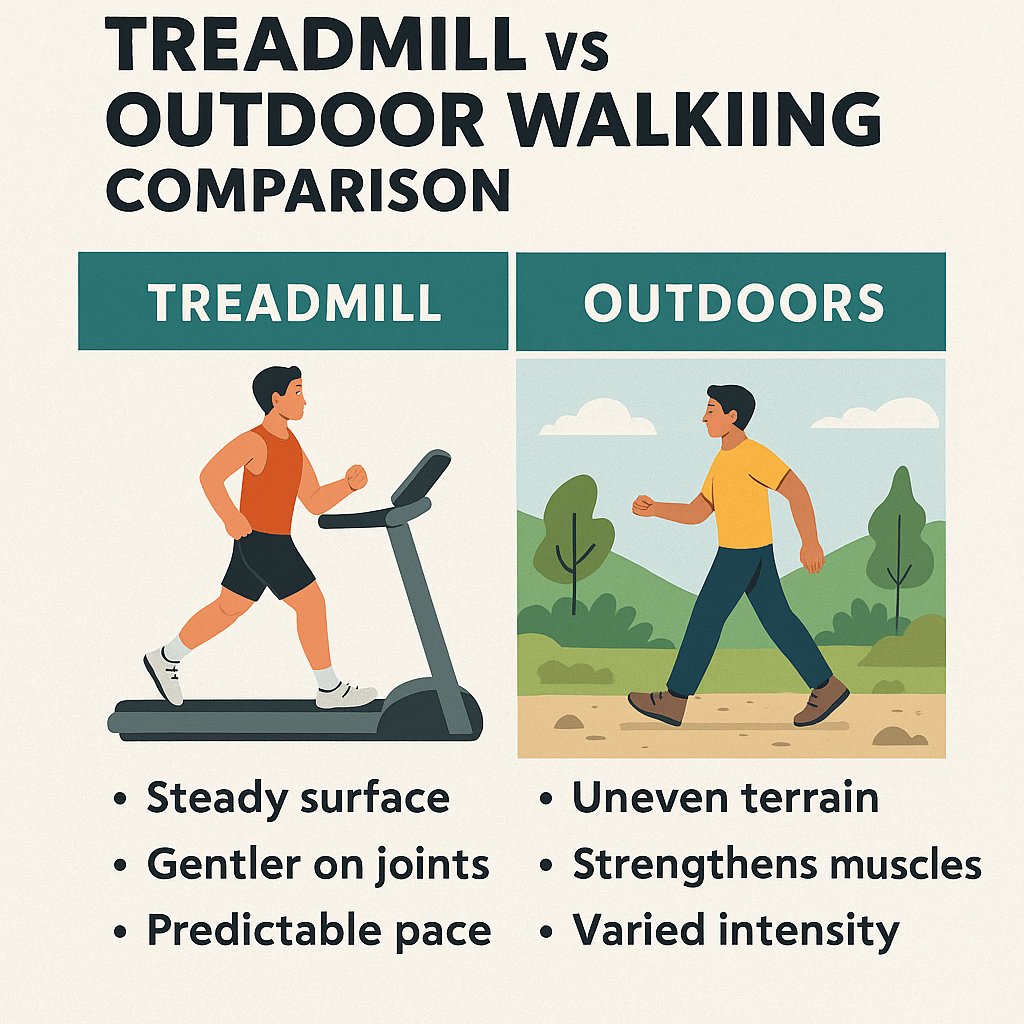treadmill vs outdoor walking comparison
